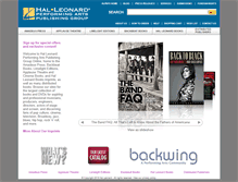 Tablet Screenshot of halleonardbooks.com